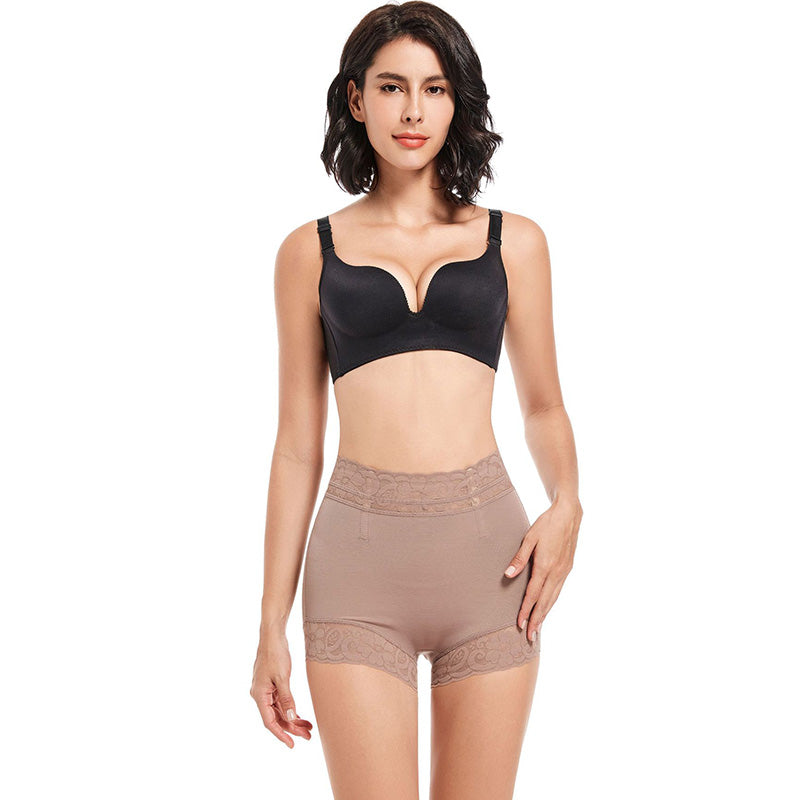 SEAMLESS SHAPING PANTIES,LACE HIGH-WAIST CURVE UNDERWEAR