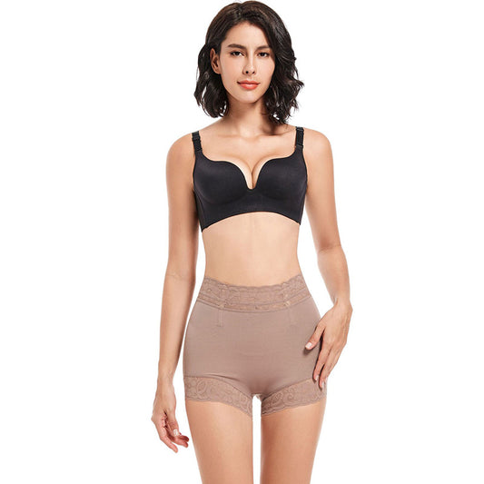 SEAMLESS SHAPING PANTIES,LACE HIGH-WAIST CURVE UNDERWEAR