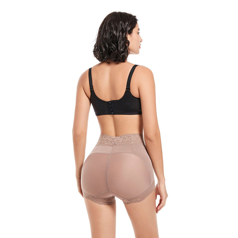 SEAMLESS SHAPING PANTIES,LACE HIGH-WAIST CURVE UNDERWEAR