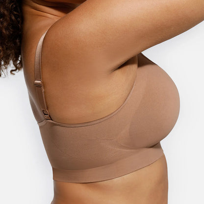 SEAMLESS WIRELESS FULL COVERAGE BRA | ADJUSTABLE SOFT SUPPORT & SMOOTHING FIT FOR EVERYDAY WEAR