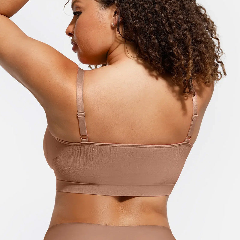 SEAMLESS WIRELESS FULL COVERAGE BRA | ADJUSTABLE SOFT SUPPORT & SMOOTHING FIT FOR EVERYDAY WEAR