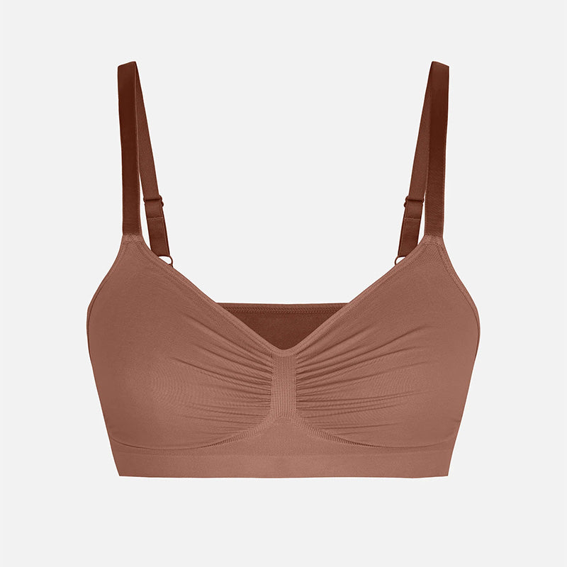 SEAMLESS WIRELESS FULL COVERAGE BRA | ADJUSTABLE SOFT SUPPORT & SMOOTHING FIT FOR EVERYDAY WEAR