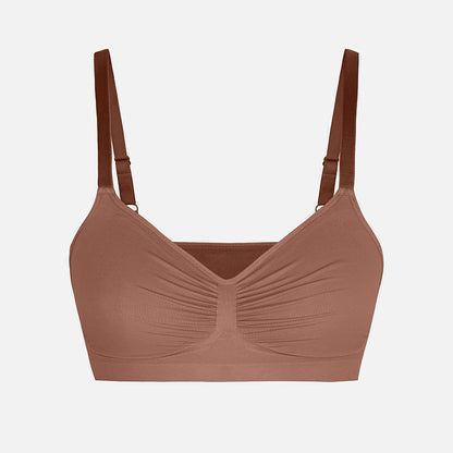 SEAMLESS WIRELESS FULL COVERAGE BRA | ADJUSTABLE SOFT SUPPORT & SMOOTHING FIT FOR EVERYDAY WEAR