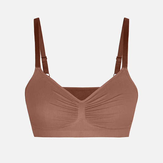 SEAMLESS WIRELESS FULL COVERAGE BRA | ADJUSTABLE SOFT SUPPORT & SMOOTHING FIT FOR EVERYDAY WEAR