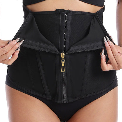 WAIST CINCHER/CORSET WAIST TRAINER, ZIPPER FRONT CLOSURE, FITNESS & YOGA, TUMMY CONTROL, SPORTS WAIST BELT