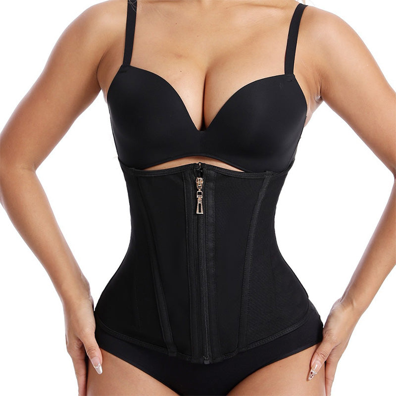 WAIST CINCHER/CORSET WAIST TRAINER, ZIPPER FRONT CLOSURE, FITNESS & YOGA, TUMMY CONTROL, SPORTS WAIST BELT